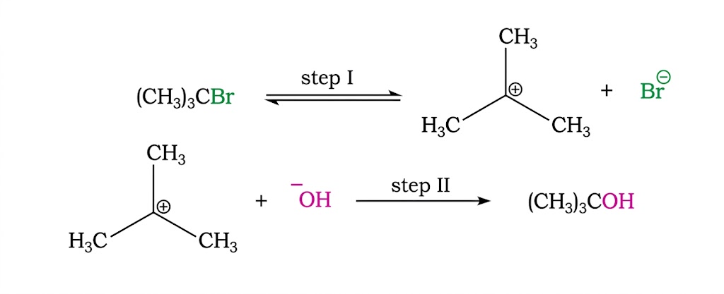 SN1 Mechanism Step I and II