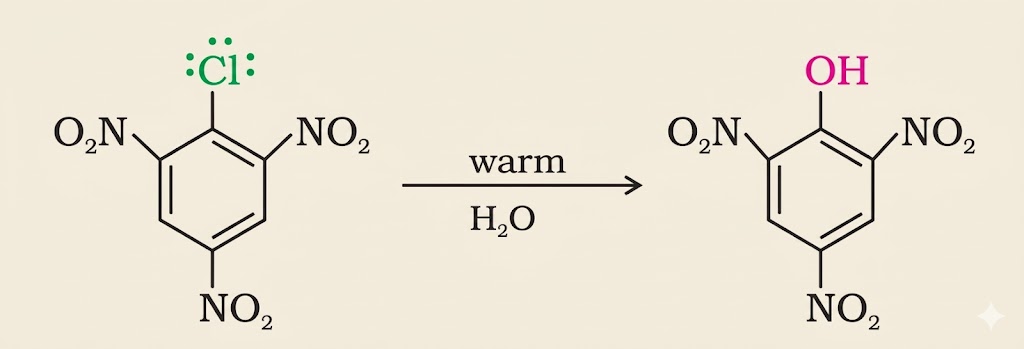 2,4,6-Trinitrochlorobenzene Substitution