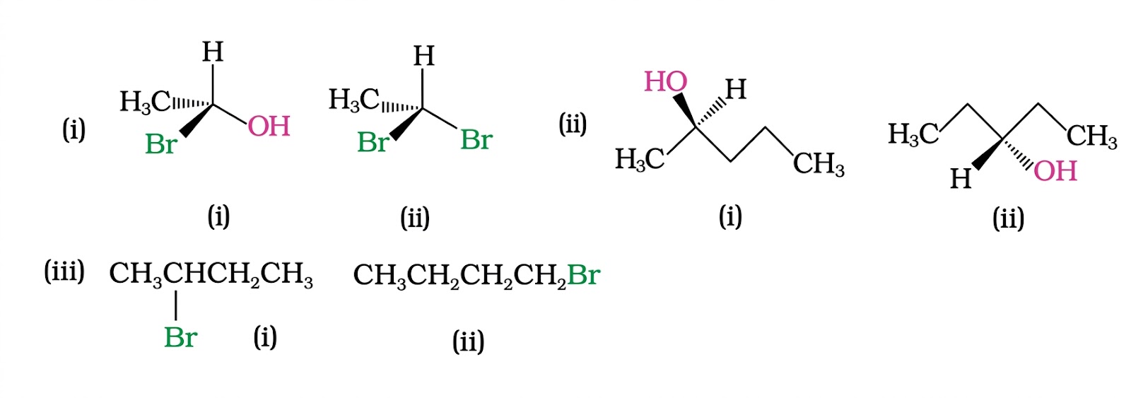 Example 6.8 Pairs of Compounds