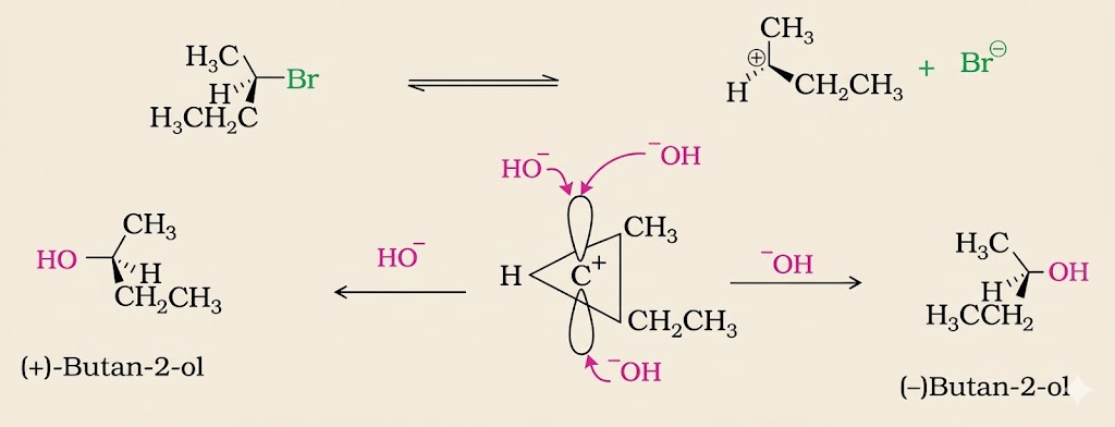 SN1 Racemisation of (+/-)-2-Bromobutane