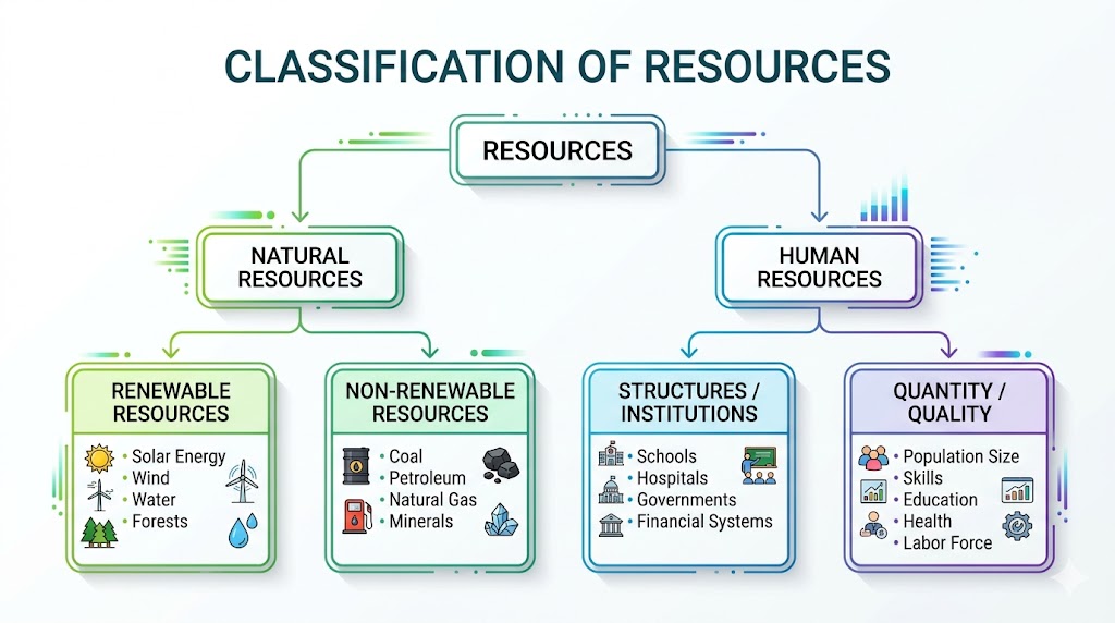 Classification of Resources flowchart