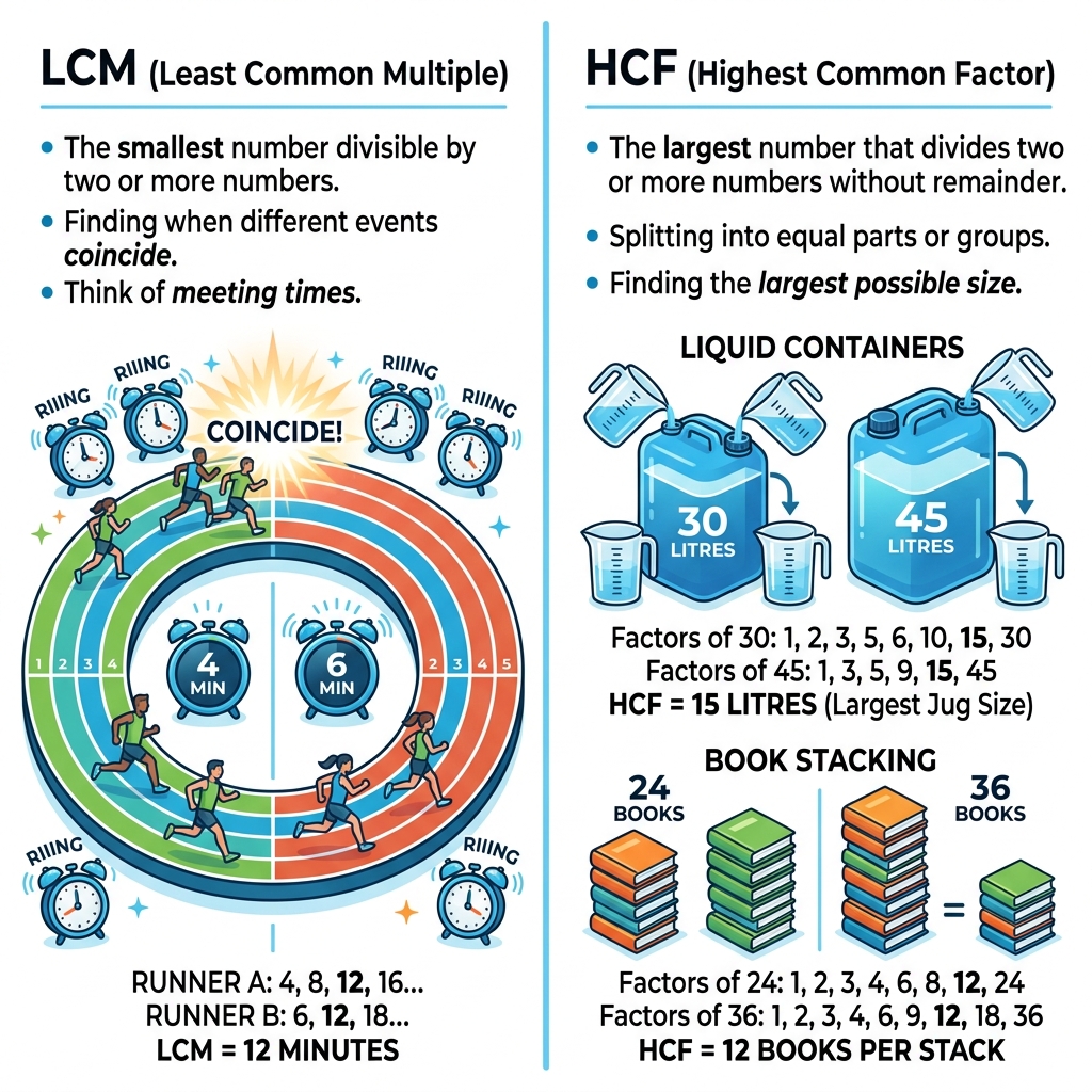 HCF vs LCM Scenarios