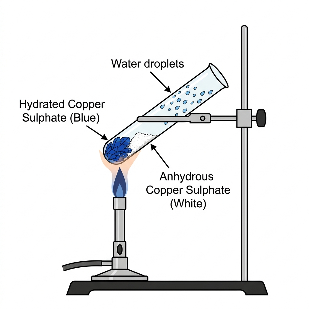 Heating Copper Sulphate Setup