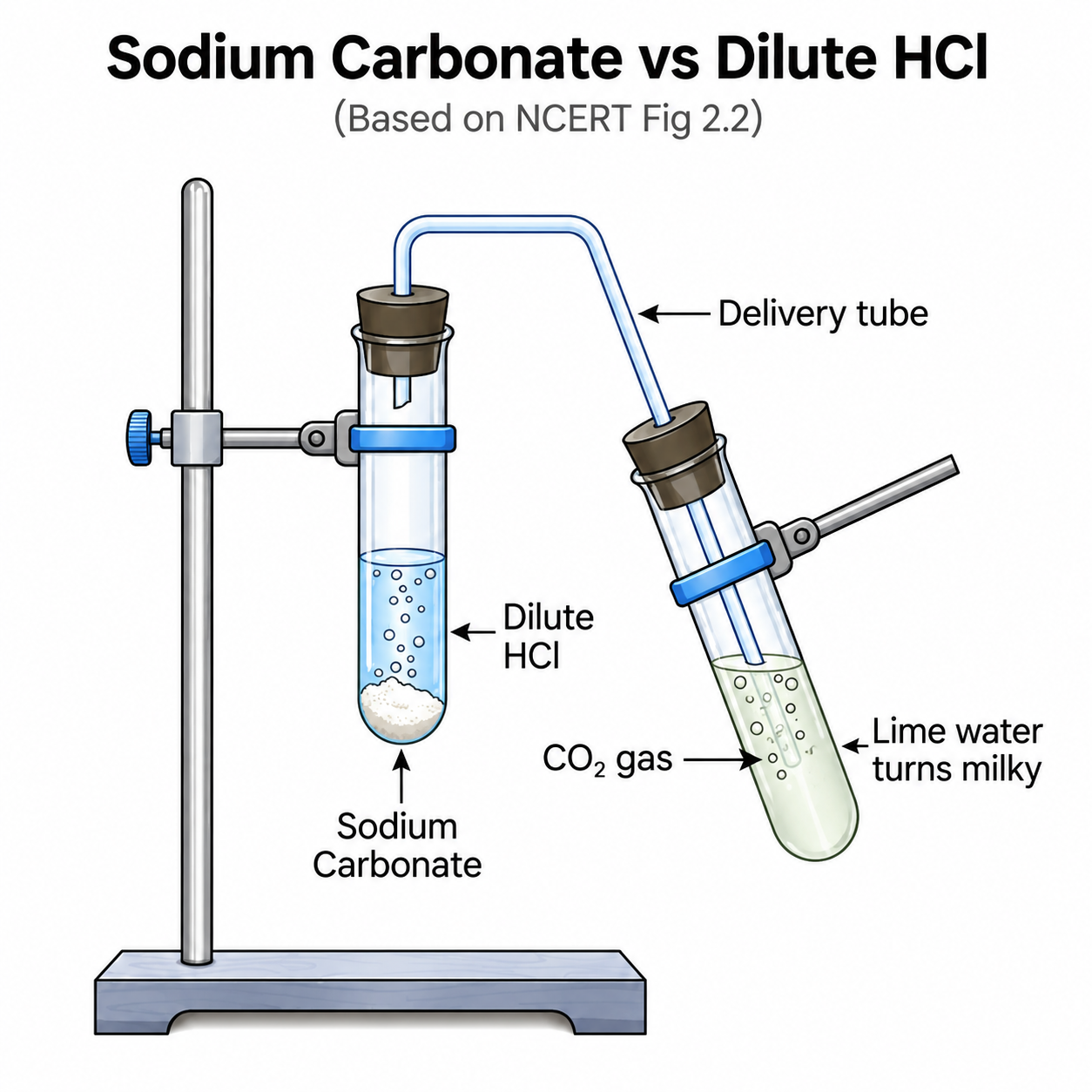 Lime Water Test Setup