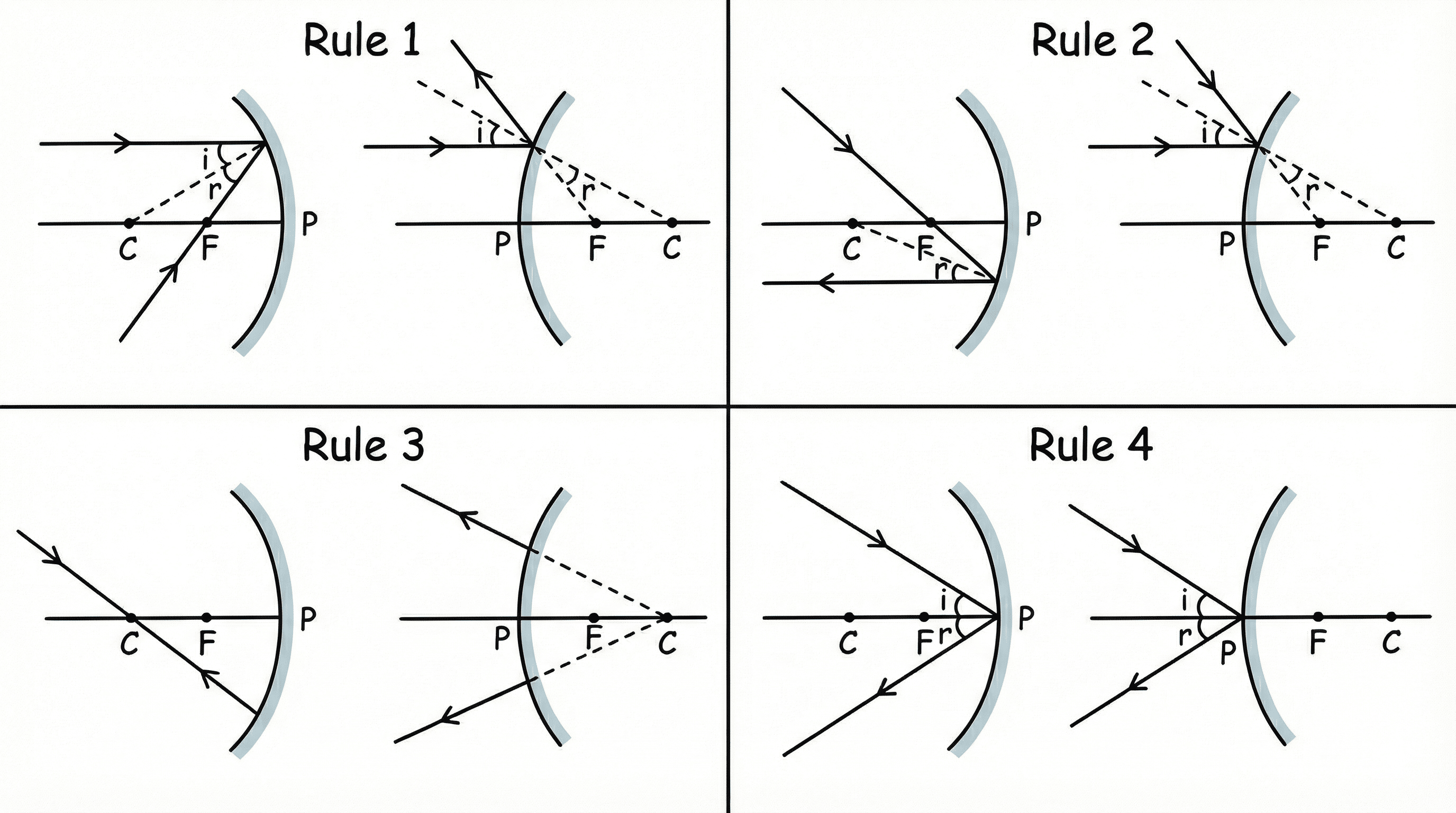 Rules for Ray Tracing Mirrors