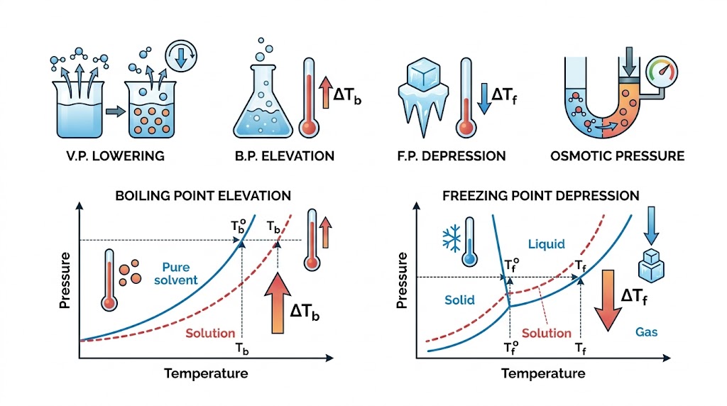 Colligative properties visual and graphs