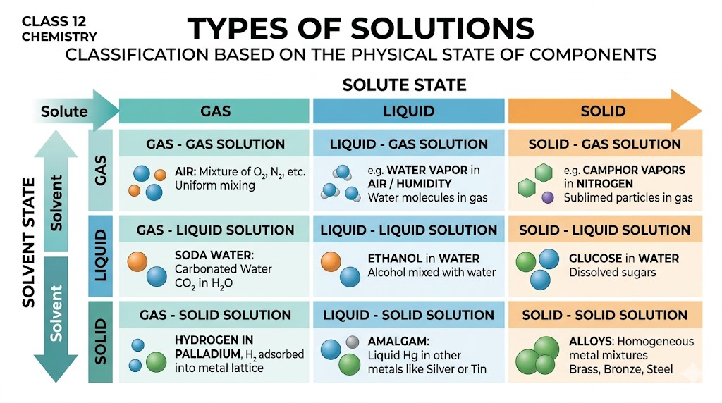 Types of solutions matrix