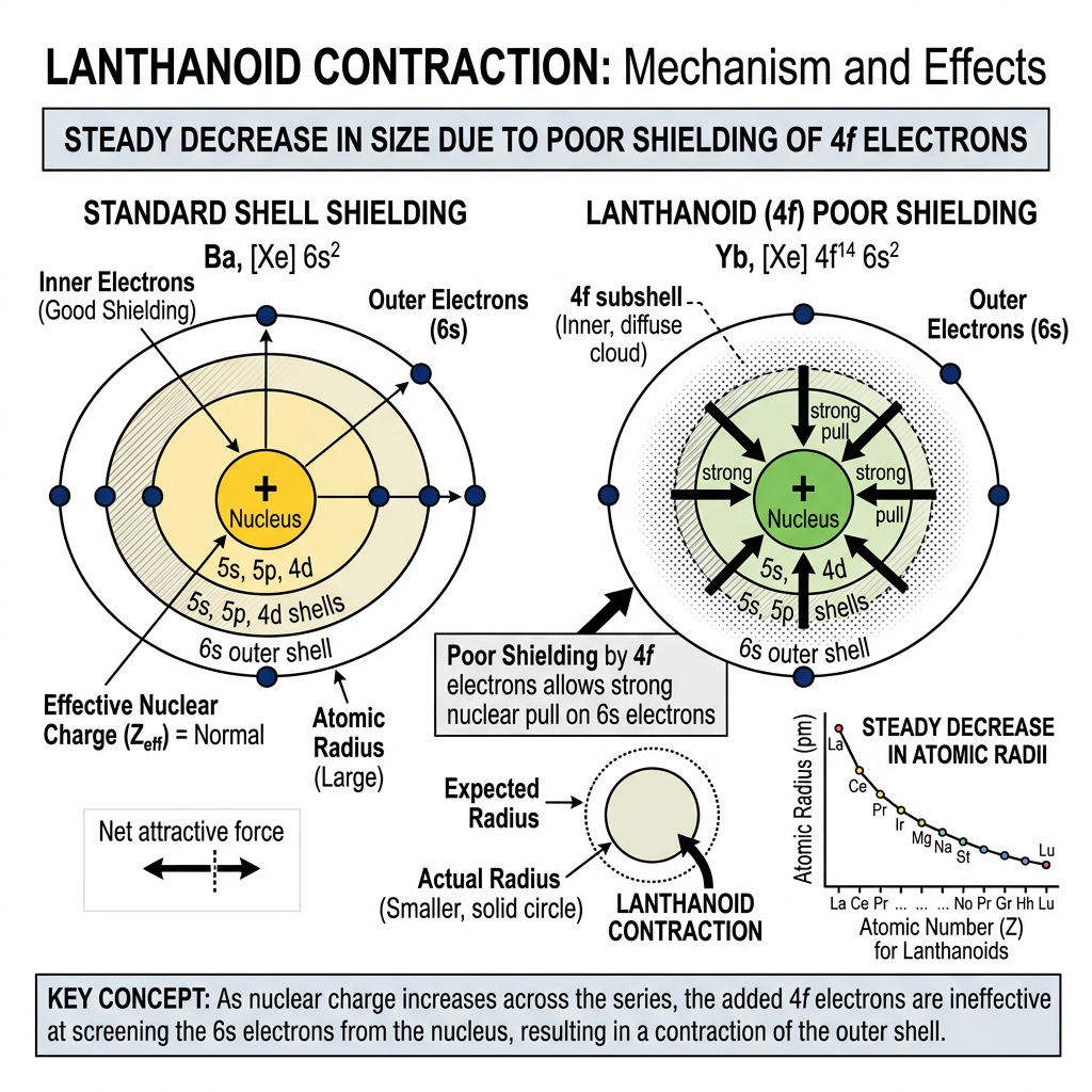 Lanthanoid Contraction Diagram