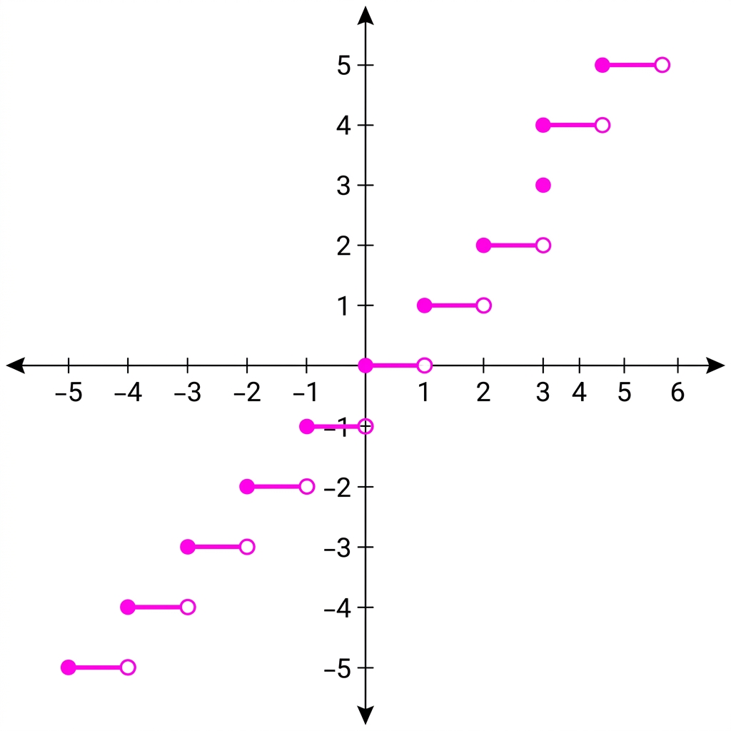 Greatest Integer Function Graph