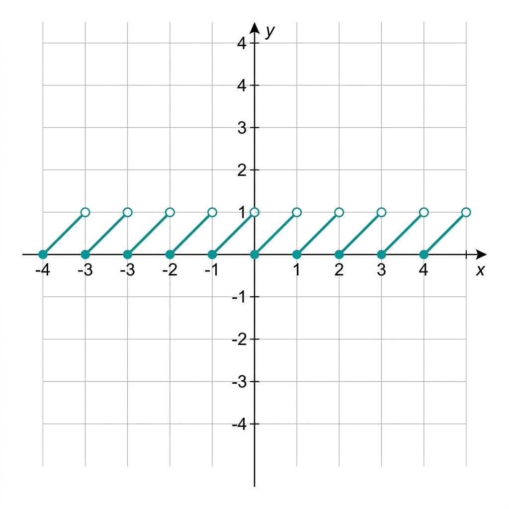 Fractional Part Function Graph