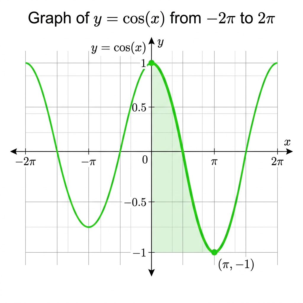 Graph of y = cos(x)