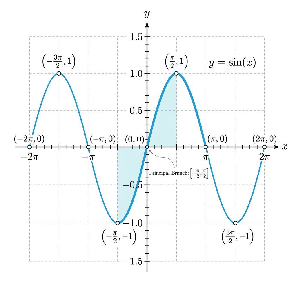 Graph of y = sin(x)