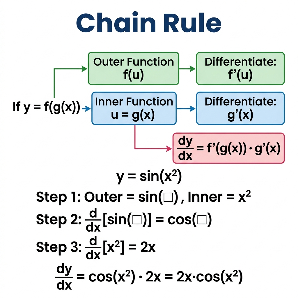 Chain Rule Visual Flowchart