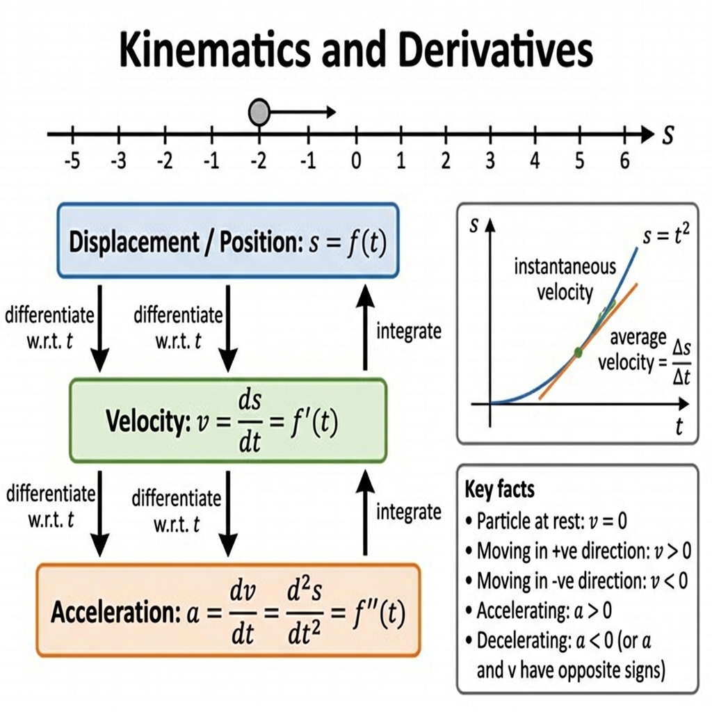 Kinematics and derivatives relationship