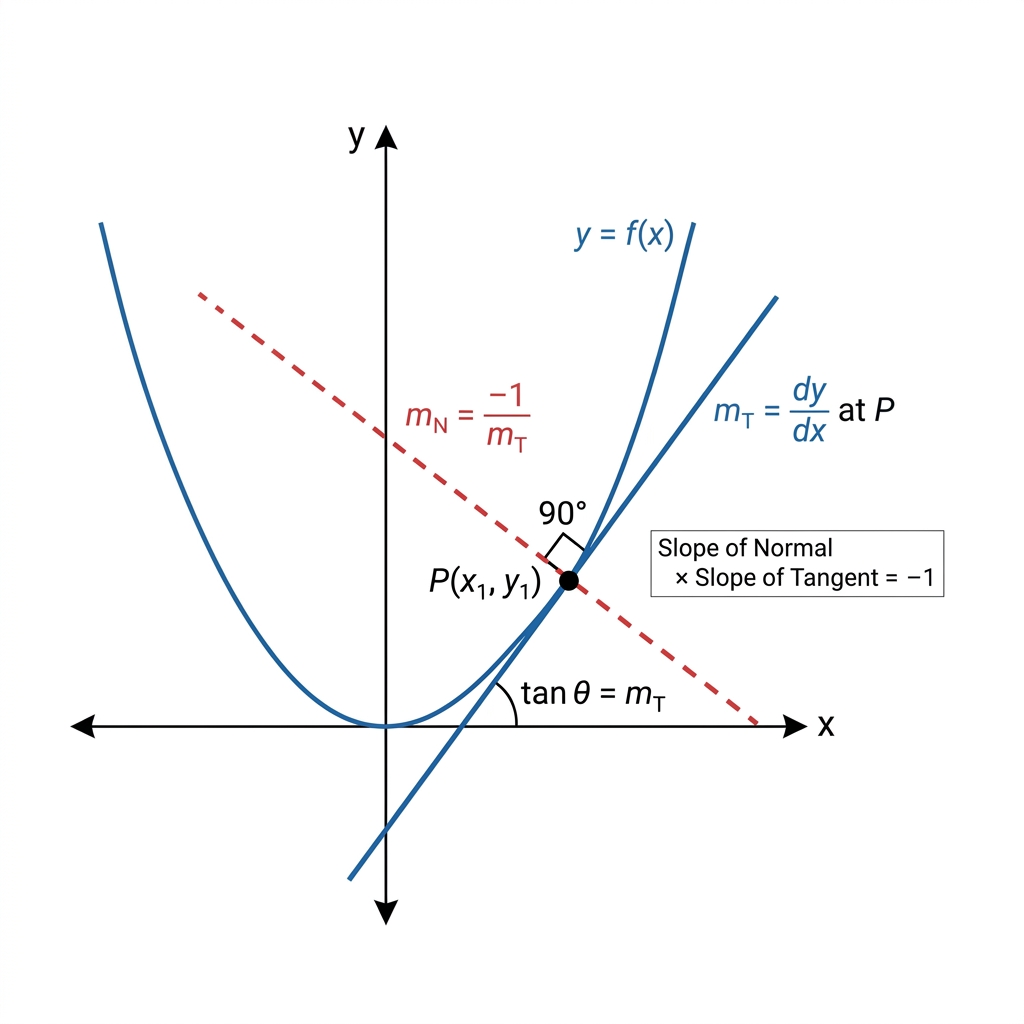 Tangent and Normal to a curve at a point