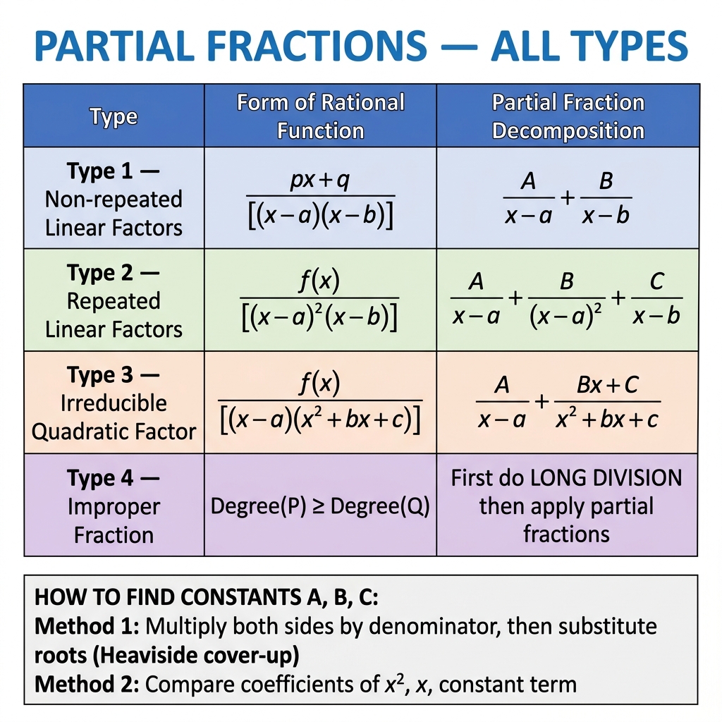 Partial fractions all types