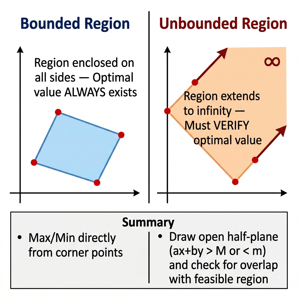 Bounded vs Unbounded Region Comparison