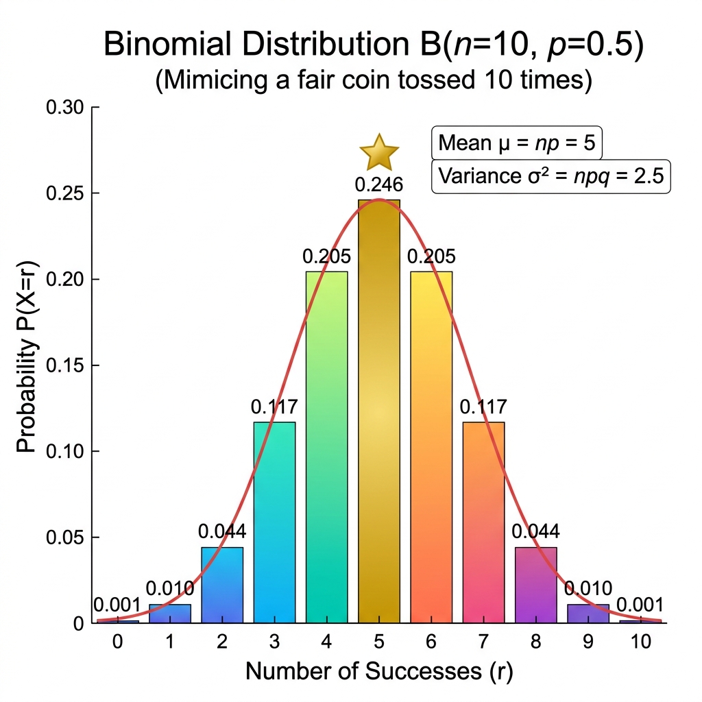 Binomial Distribution Bar Graph