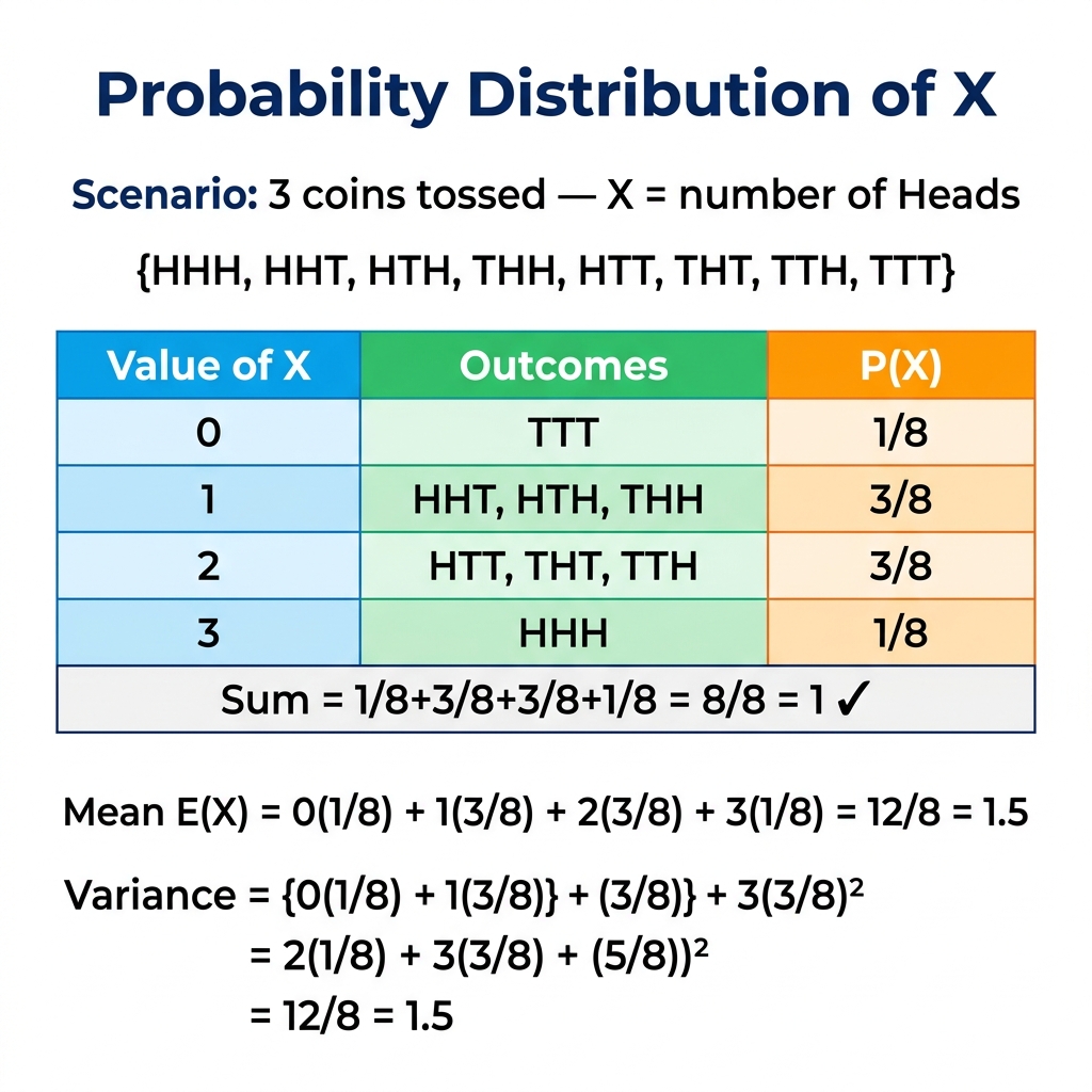 Probability Distribution Table Example