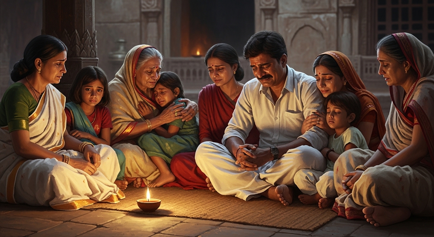 kaki mourning scene