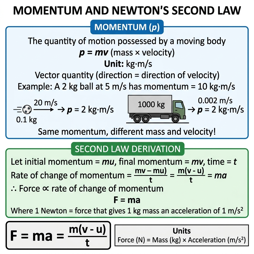Momentum and Newton's Second Law