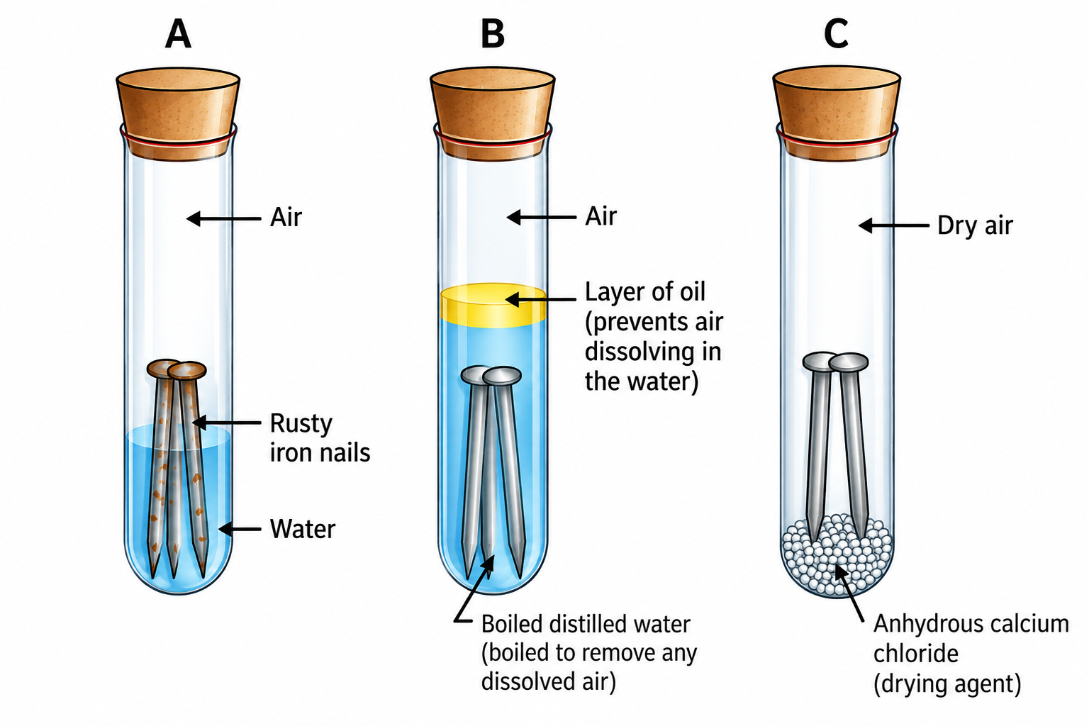 Conditions for Rusting Experiment