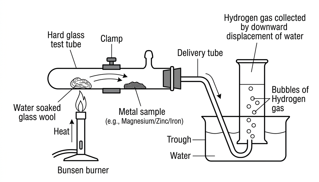 Action of Steam on Metal